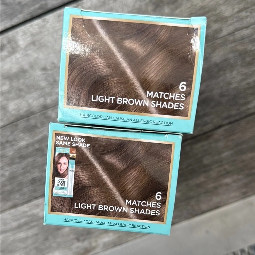 L'Oreal Magic Root Permanent Light Brown Hair Color (2 boxes)